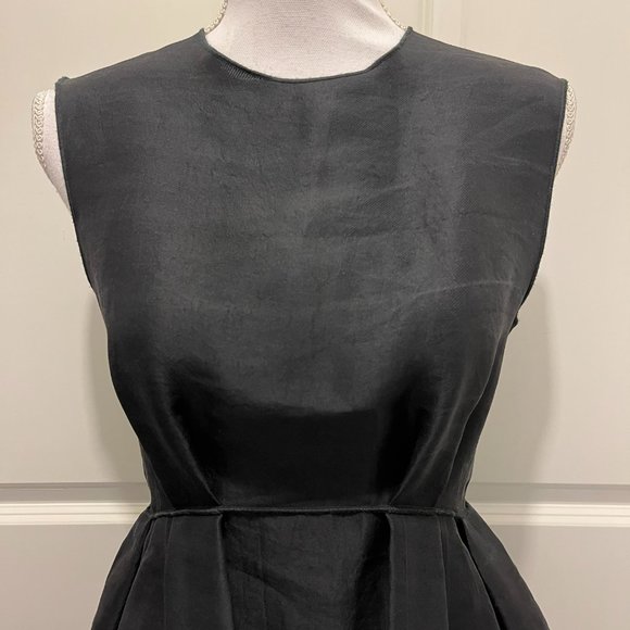 Ter et Bantine Black Dress with Pockets in 100% Silk - Picture 3 of 16